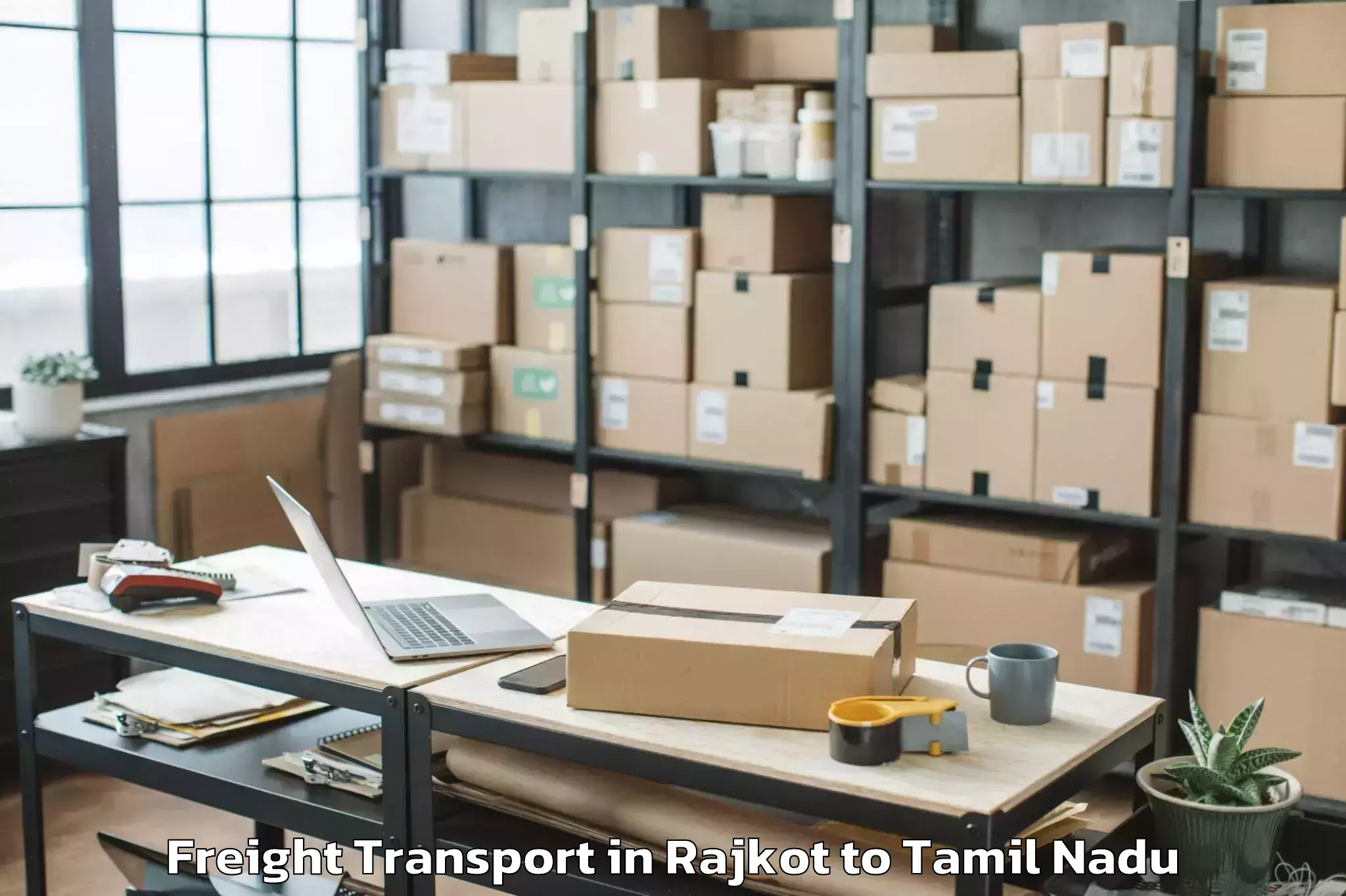 Professional Rajkot to Perambur Freight Transport